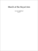 March of the Royal Airs Concert Band sheet music cover
